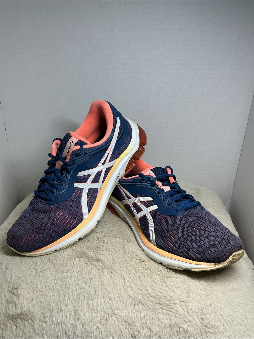 ASICS Gel-Pulse 11 Women’s Running Shoes Size 8.5 Mako Blue Sun Coral